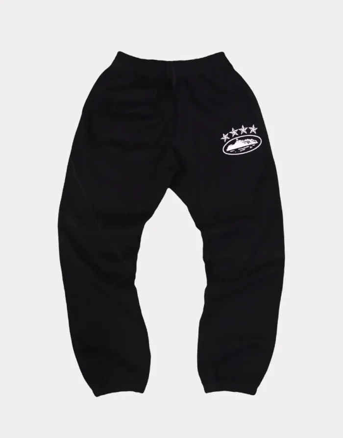 Corteiz Alcatraz 4Starz Sweatpants Black