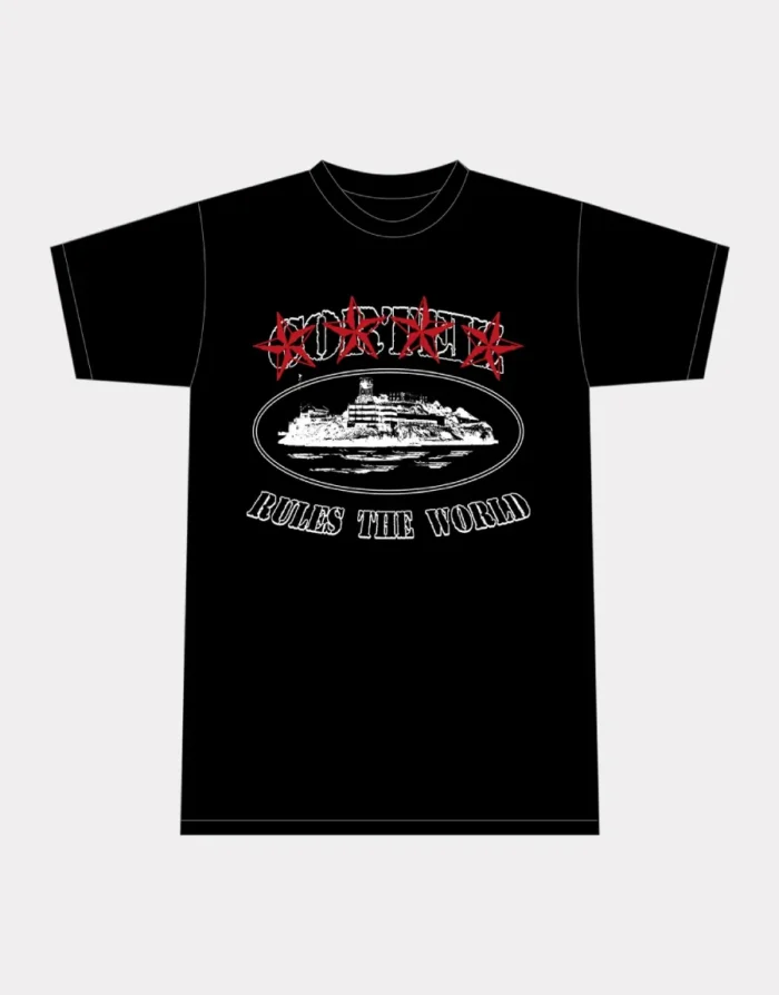 Corteiz Alcatraz Prison T-shirt Black
