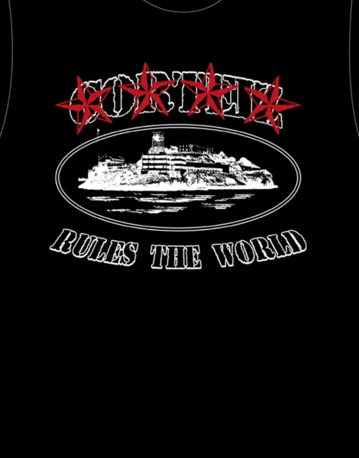 Corteiz Alcatraz Prison T-shirt Black