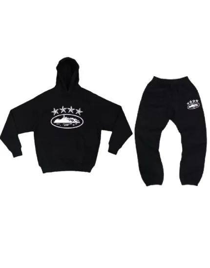 Corteiz Signature Tracksuit Black