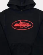 Corteiz Alcatraz 4Starz Hoodie Black/Red