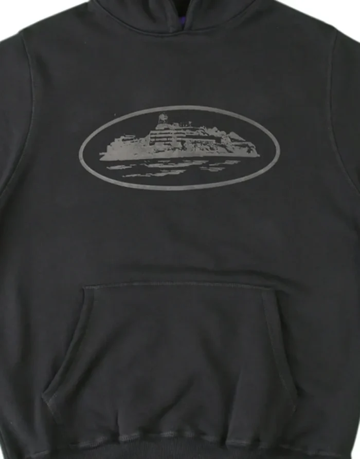 Corteiz Alcatraz Prison Edition Hoodie Black