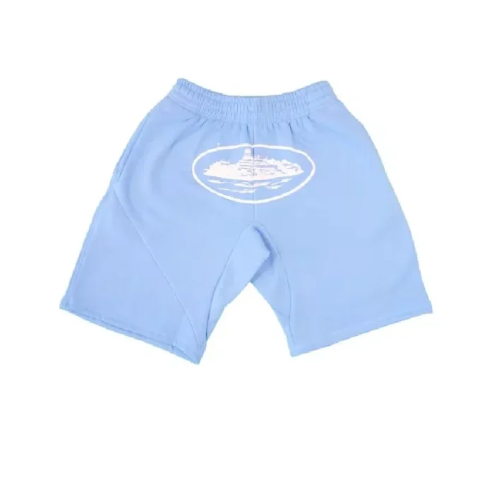 Corteiz Alcatraz 4Starz Shorts Baby Blue