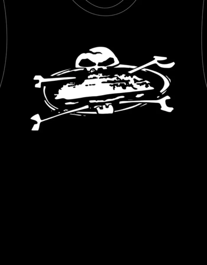 Corteiz Alcatraz Skull Graphic T-Shirt Black