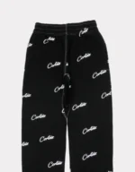 Corteiz Monogram Print Joggers Black
