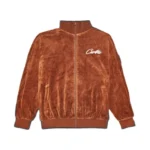 Corteiz All Starz Velour Edition Jacket – Brown