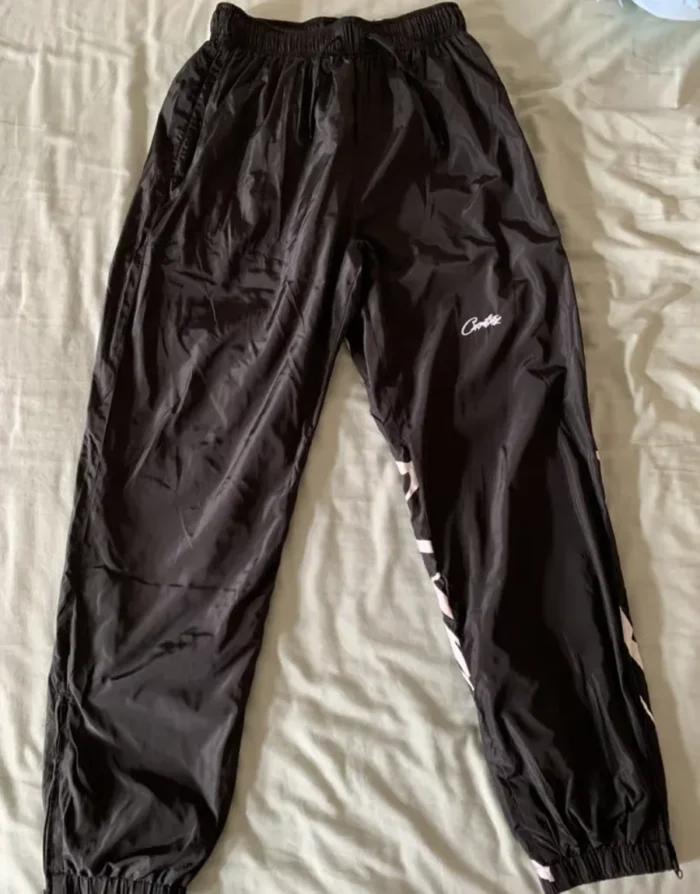 Corteiz Bold Print Joggers Black