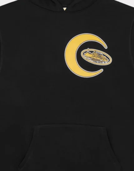 Corteiz Crescent Moon Hoodie Black