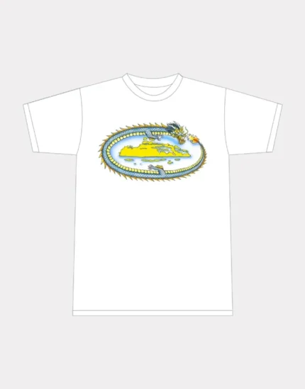 Corteiz Fire Dragon Tee White