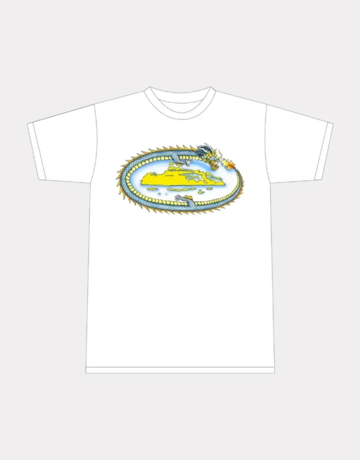 Corteiz Fire Dragon Tee White