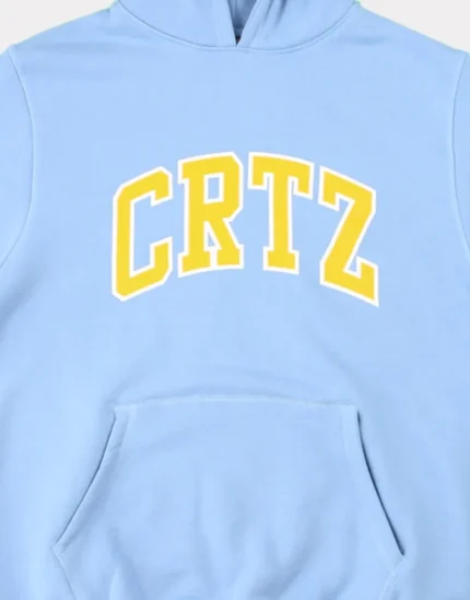 Corteiz Dropout Oversized Hoodie Baby Blue