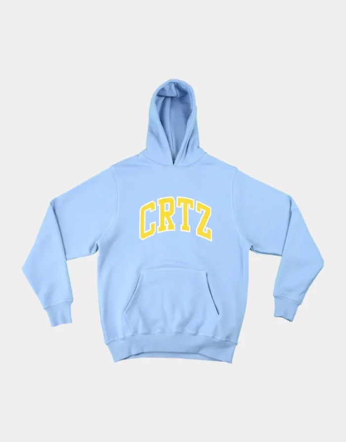 Corteiz Dropout Oversized Hoodie Baby Blue