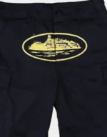 Corteiz Guerillaz 21′ Cargo Shorts Black/Yellow