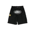 Corteiz Guerillaz 21′ Utility Cargo Shorts Black