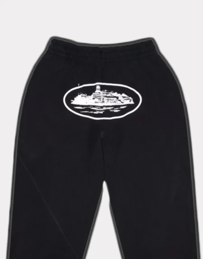 Corteiz 4Starz Alcatraz Joggers Black