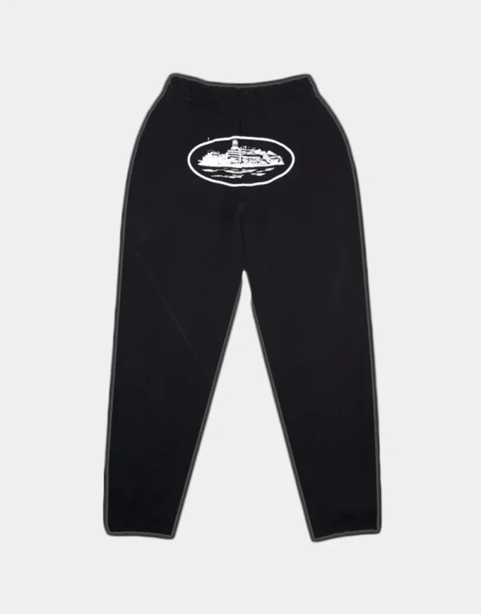 Corteiz 4Starz Alcatraz Joggers Black