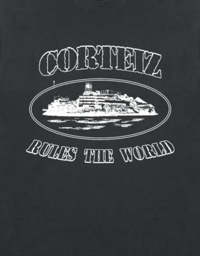 Corteiz 4Starz Alcatraz Tee Black