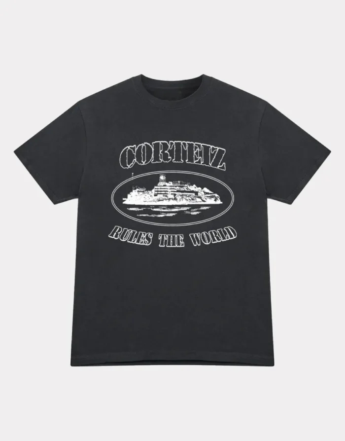 Corteiz 4Starz Alcatraz Tee Black