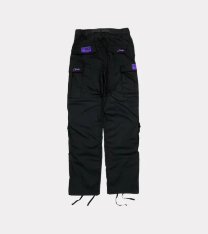 Corteiz Guerillaz Tactical Cargos Black/Purple