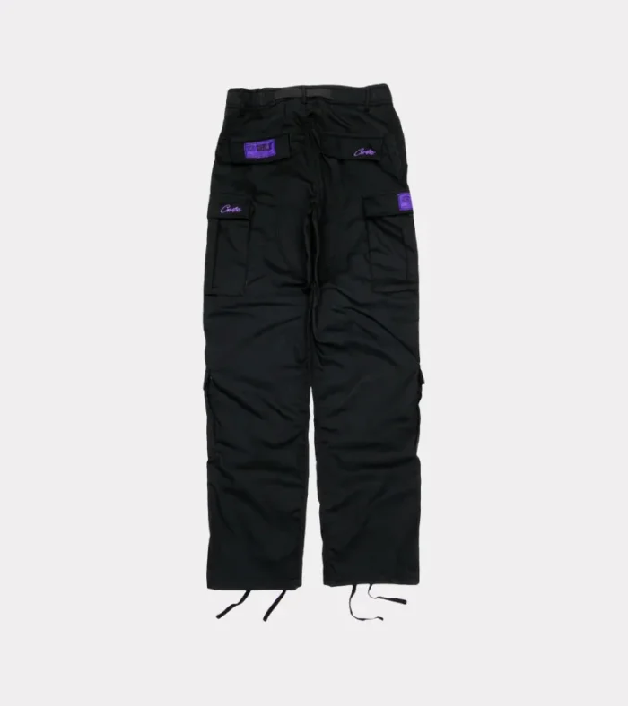 Corteiz Guerillaz Tactical Cargos Black/Purple