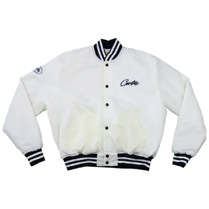 Corteiz 4Starz Stadium Jacket – White