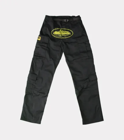 Corteiz YG Guerillaz Cargos Black/Yellow