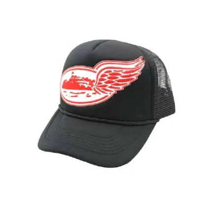 Corteiz Alcatraz Trucker Hat Black/Red/White